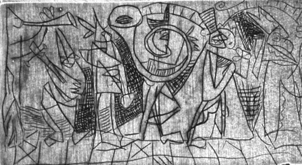 Drypoint Rognoni - Marcia nuziale