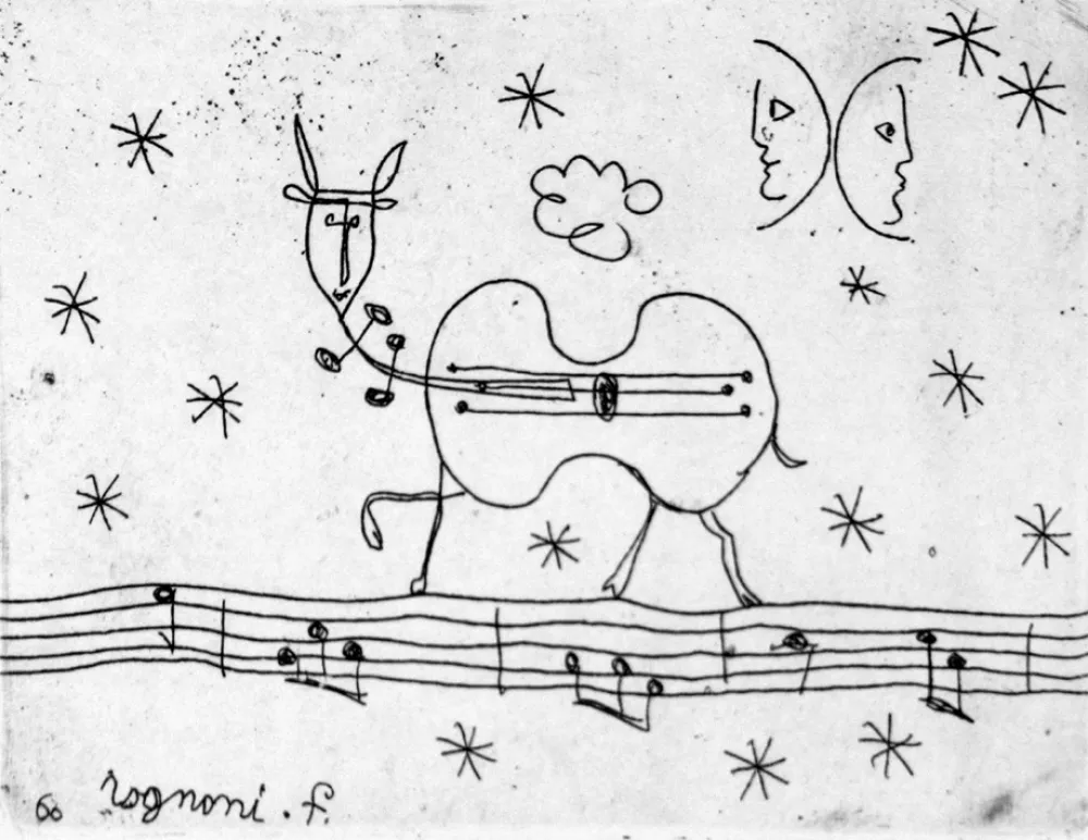 Engraving Rognoni - Pastorale