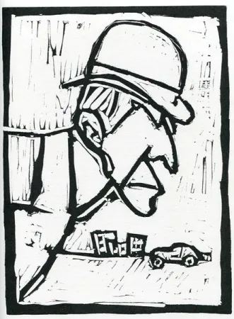 Linocut Rognoni - Senza titolo