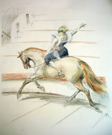 Lithograph Roig - Cirque / Circus