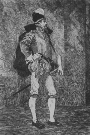 Engraving Rops - Le Sire de Lumey