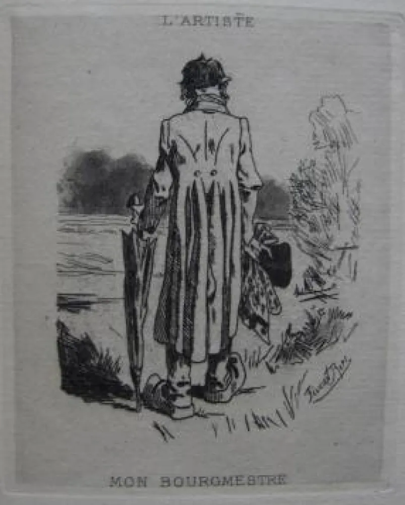 Etching And Aquatint Rops - Mon bourgmestre