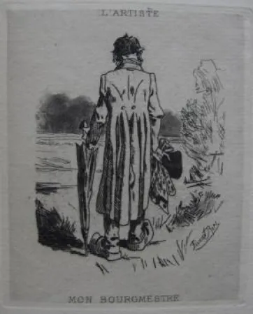 Etching And Aquatint Rops - Mon bourgmestre