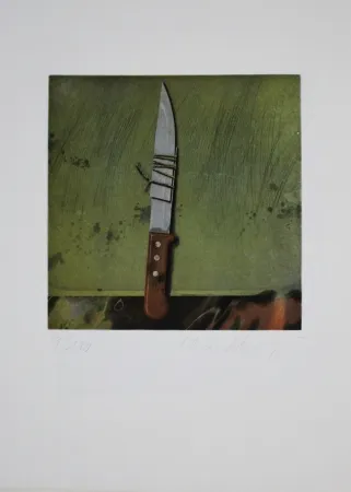 Etching And Aquatint Rösel - Messer / Knife