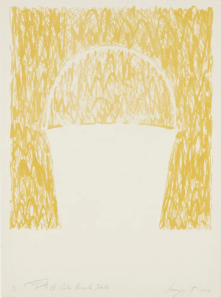 Lithograph Rosenquist - A Pale Angels Halo (Yellow)