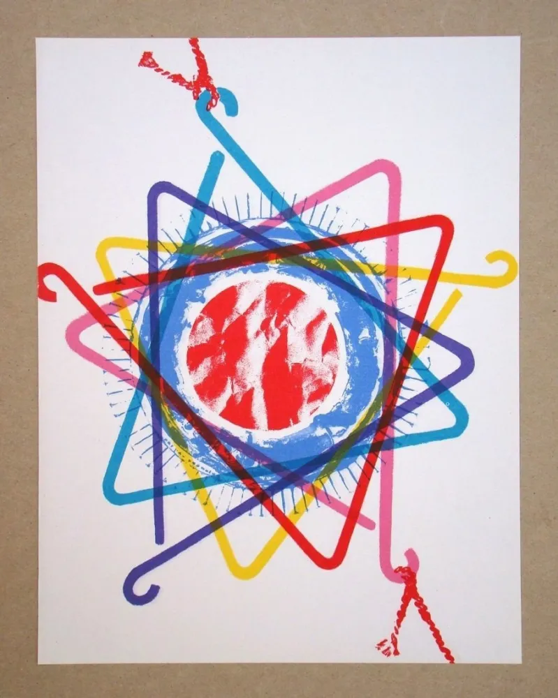 Lithograph Rosenquist - Dinner Triangle