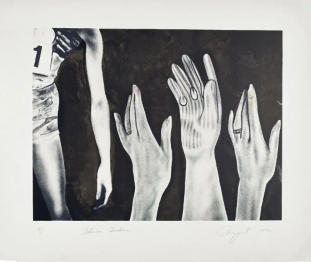 Lithograph Rosenquist - Flower Garden