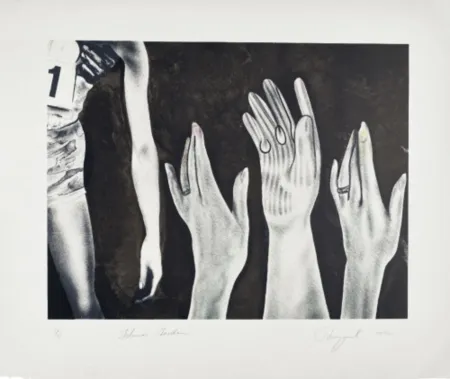 Lithograph Rosenquist - Flower Garden