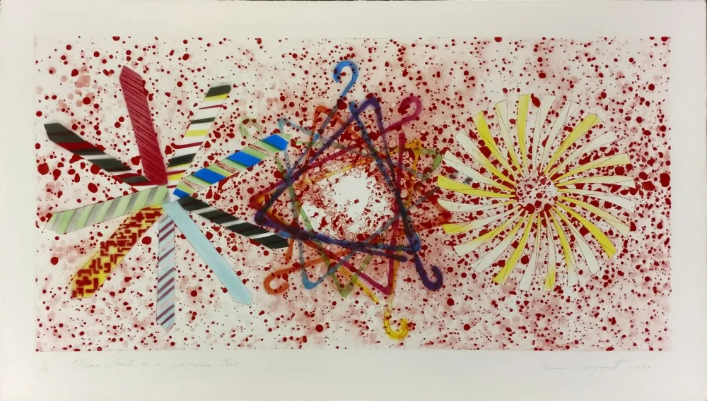 Etching And Aquatint Rosenquist - MORE POINTS ON A BACHELOR'S TIE