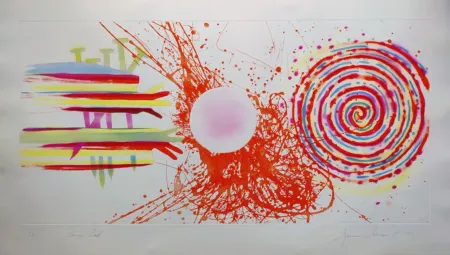 Etching And Aquatint Rosenquist - Rouge Pad