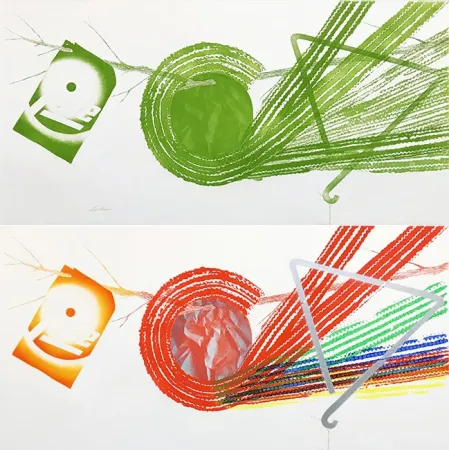 Etching And Aquatint Rosenquist - SPOKES AND SPOKES: 2 STATE