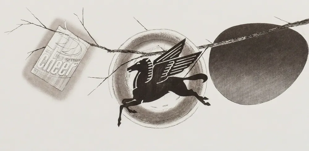 Etching And Aquatint Rosenquist - Spring cheer (second state)