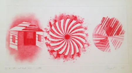 Aquatint Rosenquist - Star and Empty House - 2 state