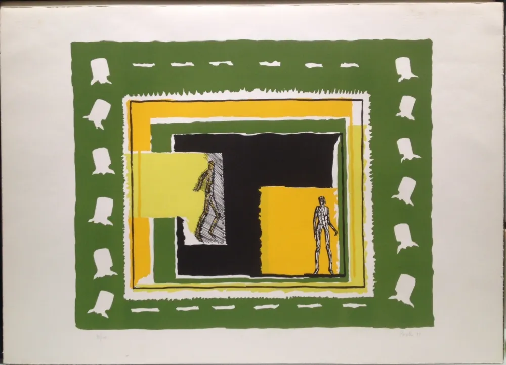 Lithograph Rossello - Composizione