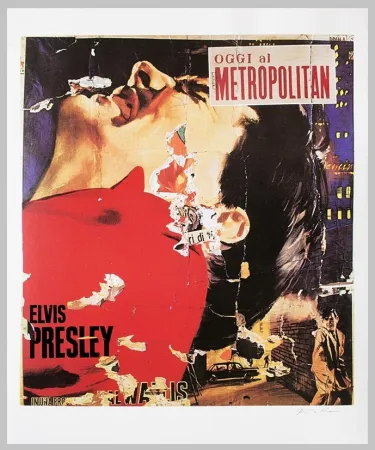 Screenprint Rotella - Assalto nella notte