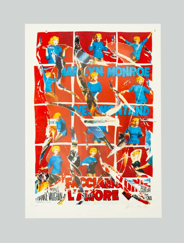 Screenprint Rotella - Facciamo l'amore