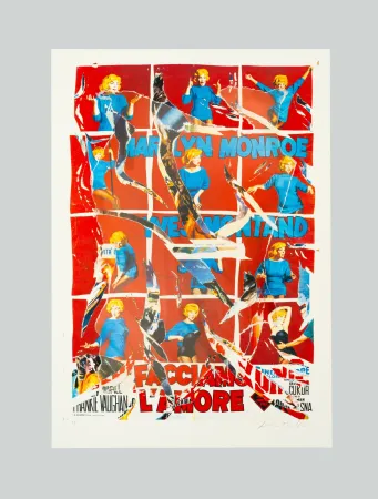 Screenprint Rotella - Facciamo l'amore