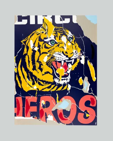 Screenprint Rotella - Heros