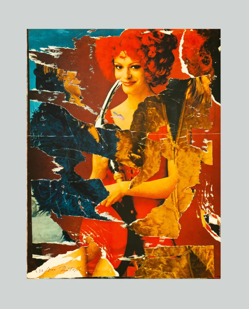 Lithograph Rotella - La benzinara