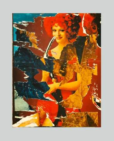 Lithograph Rotella - La benzinara