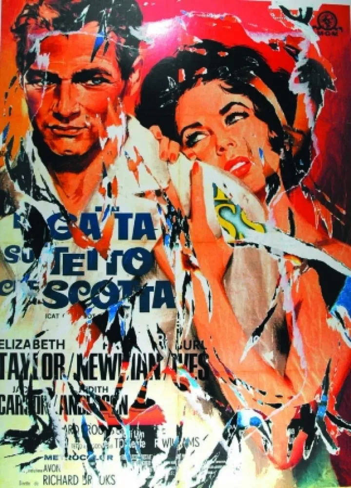 Screenprint Rotella - La gatta sul tetto che scotta