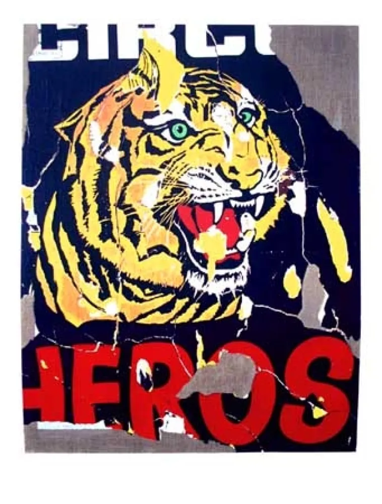 Screenprint Rotella - La Tigre