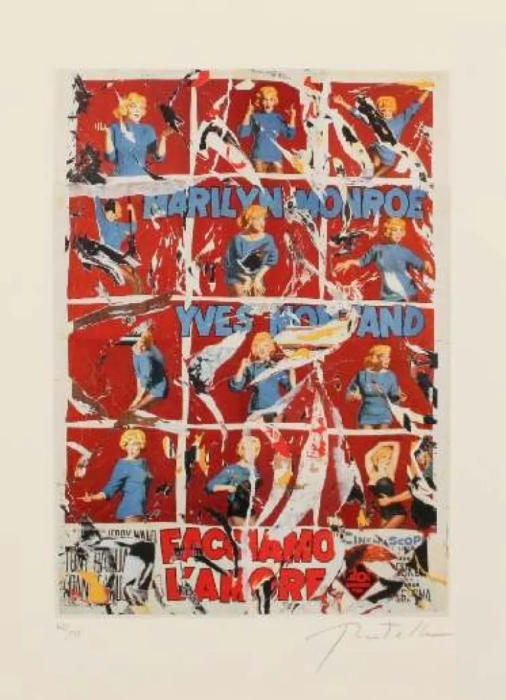 Lithograph Rotella - MARILYN