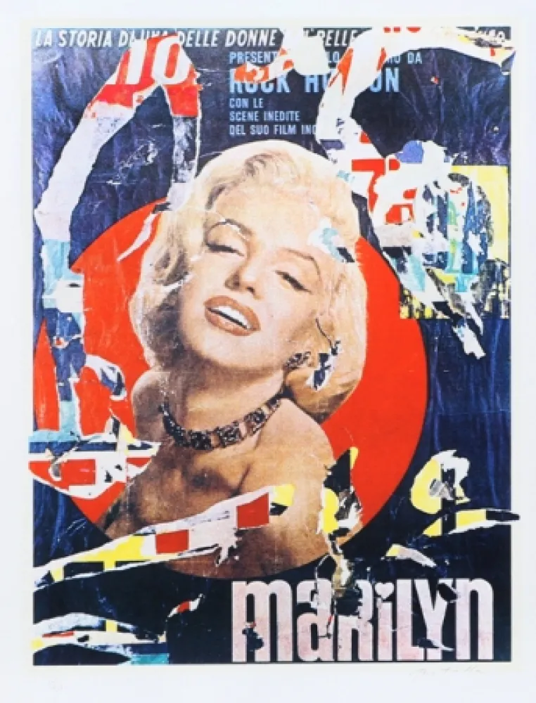 Screenprint Rotella - Marilyn