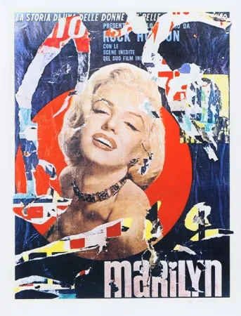Screenprint Rotella - Marilyn