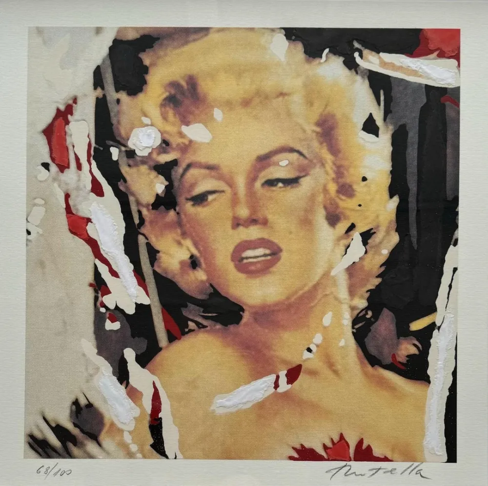 Screenprint Rotella - Marilyn, I Volti II 