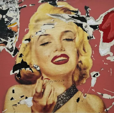 Screenprint Rotella - Marilyn, I Volti IX