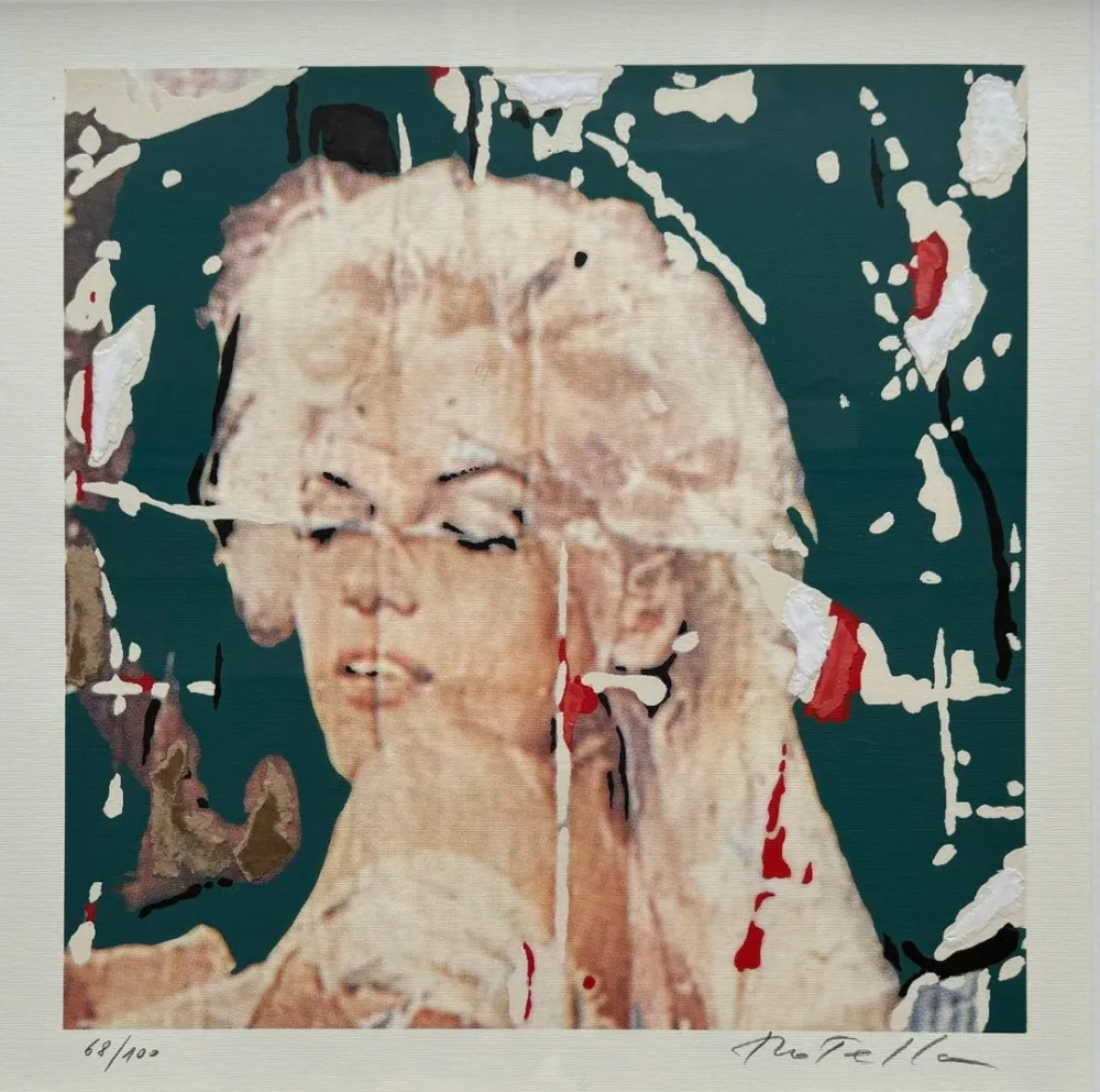 Screenprint Rotella - Marilyn, I Volti X