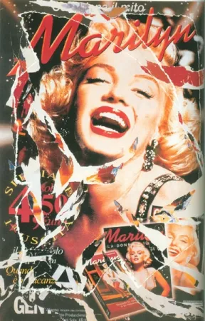 Screenprint Rotella - Omaggio a Marilyn (A Tribute to Marilyn) I 