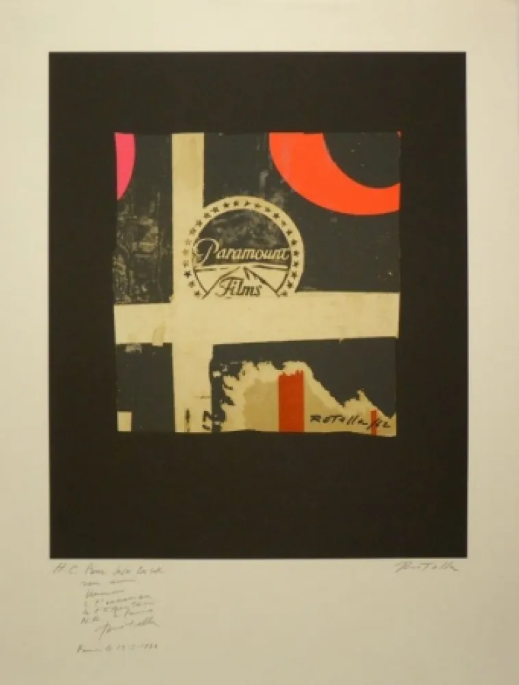 Lithograph Rotella - Paramount Films