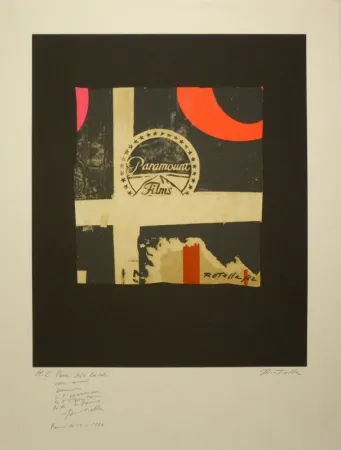Lithograph Rotella - Paramount Films