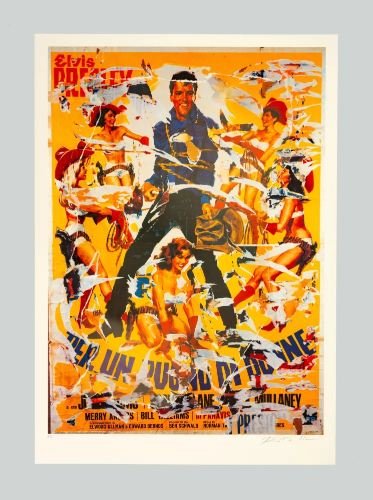 Screenprint Rotella - Per un pugno di donne