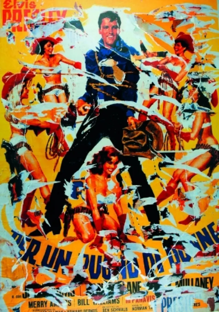 Screenprint Rotella - Per un pugno di donne