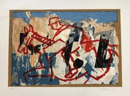 Screenprint Rotella - Primo futurismo