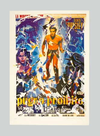 Screenprint Rotella - Pugno proibito