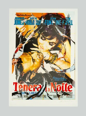 Screenprint Rotella - Tenera la notte