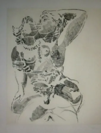 Etching And Aquatint Rouan  - Effacer la Notion 1