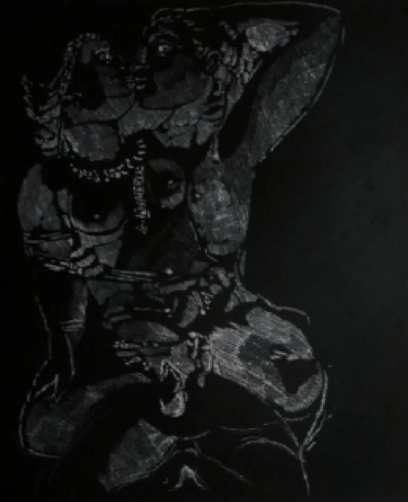 Etching And Aquatint Rouan  - Sans Titre