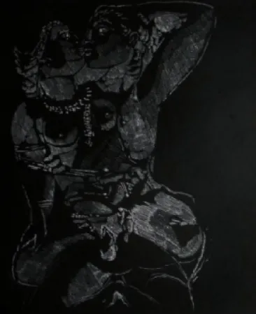 Etching And Aquatint Rouan  - Sans Titre