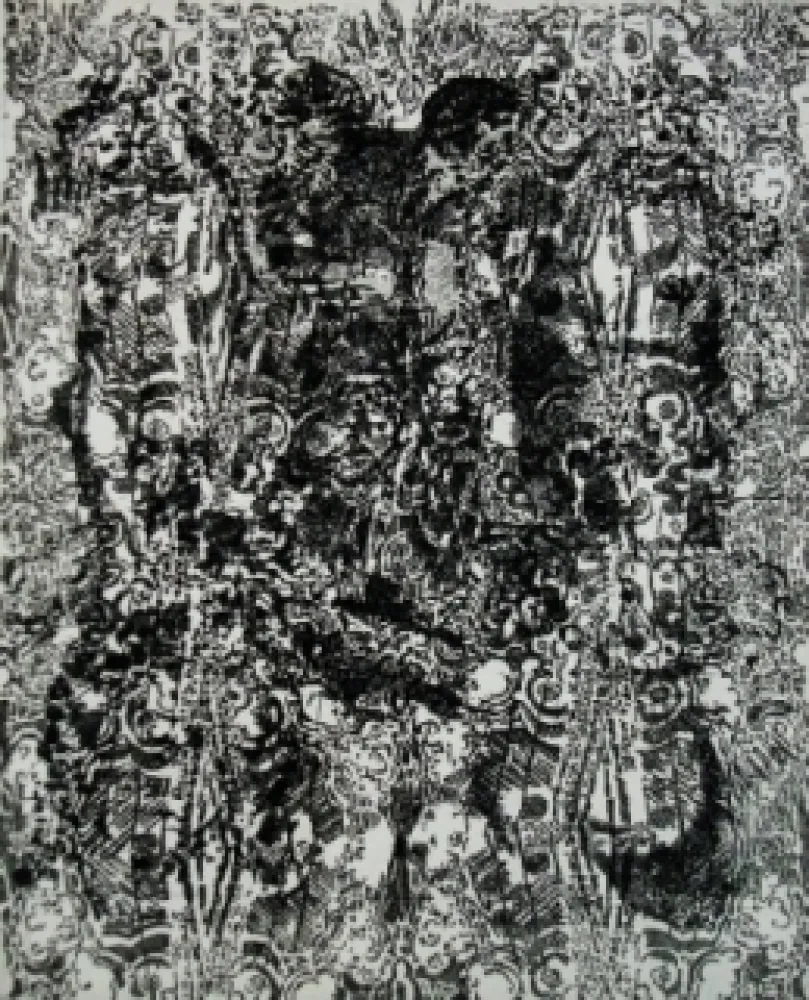 Etching And Aquatint Rouan  - Selon ses faces 2