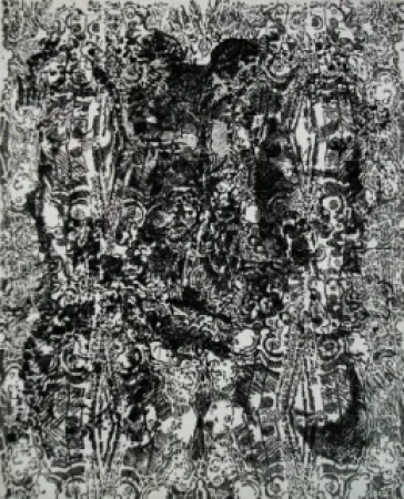 Etching And Aquatint Rouan  - Selon ses faces 2