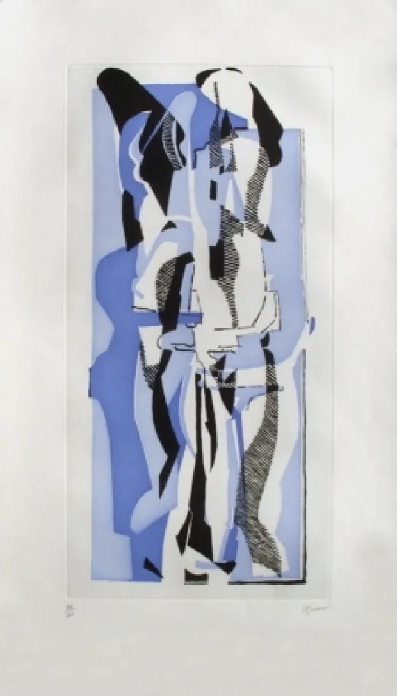 Etching And Aquatint Rouan  - Stuck 