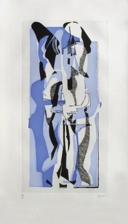 Etching And Aquatint Rouan  - Stuck 