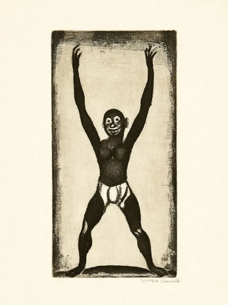 Etching Rouault - Bamboula