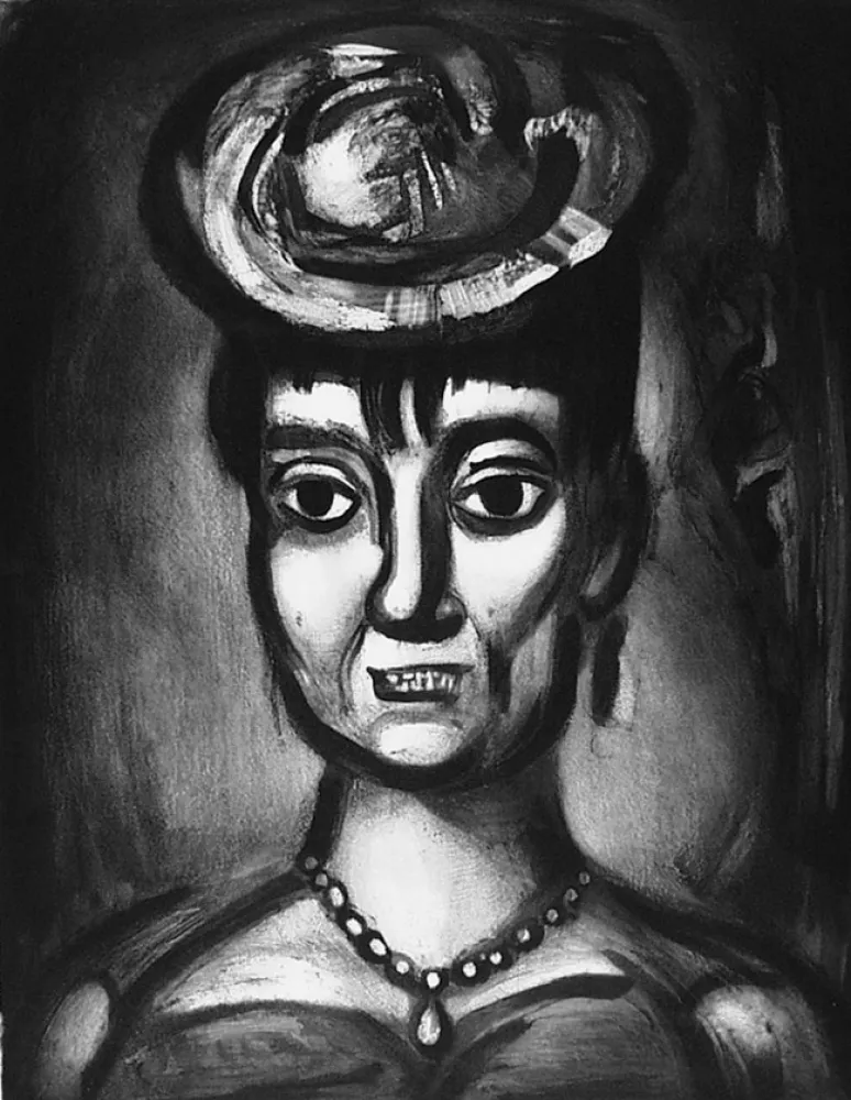 Etching And Aquatint Rouault - Femme affranchie è quatorze heures chante midi