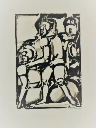 Etching And Aquatint Rouault - Homme Conduisant Me Autre W. 340